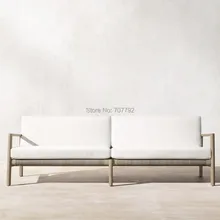 Деревянный открытый внутренний дворик древесного сырья 9" из тикового дерева диван мебель