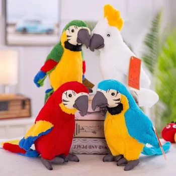 

Cute 28cm Creative Models Simulation Parrot Plush Toy Stall Bird Animal Home Children's Toys Photography Props Doll