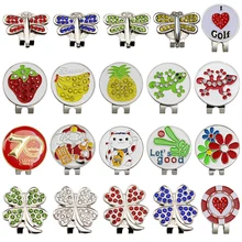 1 Pcs Golf Hat Clip Golf Ball Mark Magnetic Adsorption Golf Marker Golf Accessories Butterfly Dragonfly A Variety Of Styles