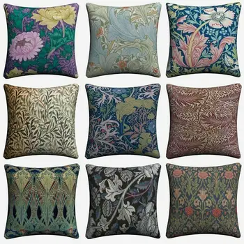 

William Morris Abstract Pattern Cushion Cover Home Decor Pillowcase Almofada