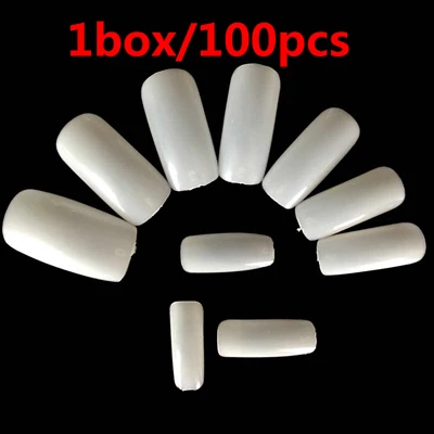 100/300 шт Полный/половина крышка, накладные ногти, естественный вид, акриловые УФ-гель для французского Ложные Типсы для маникюра DIY маникюрного салона, искусственные ногти - Цвет: Full-stick 100pcs I