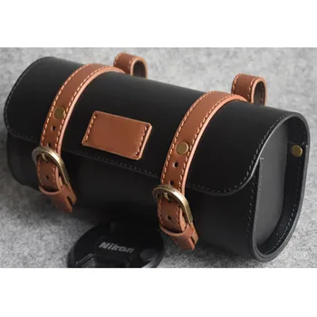 

sport leisure Retro bike bag Vintage Bike Pannier Bag Saddle tool hanging bag for electric bicycle 22cmx7.5cmx10.5cm