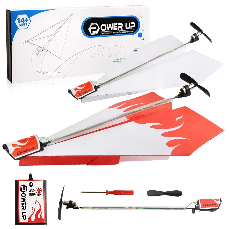 

Charging Motor Electric Hand-Tossed Paper Airplane Model Engine Folding DIY Paper Power Toy Hot Sales
