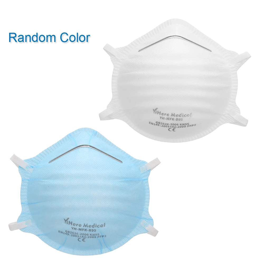 

20PCS Cup Type FFP2 Protective Masks 3-layer Face Mask 94% Filtration Respirator Safety Masks for Dust Particles Pollution