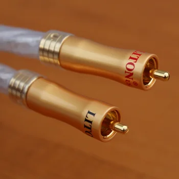 

Liton 6N Silver RCA Interconnect Audio Cable Pair Hiend Tube Amp Vinshle
