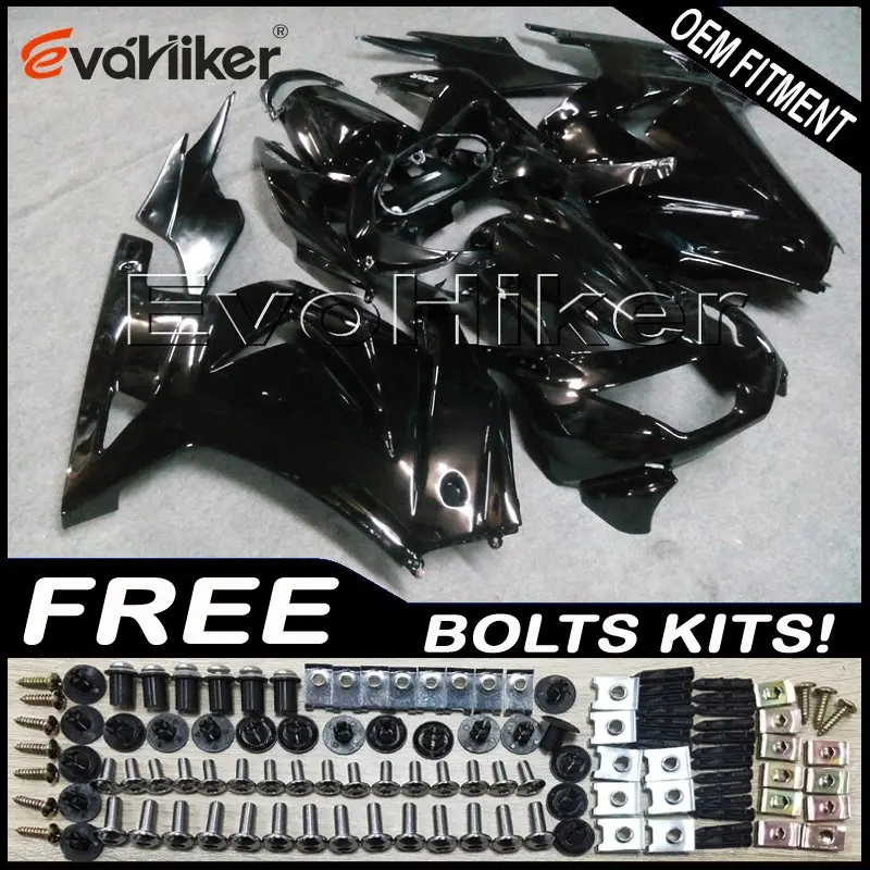 Custom fairing motorcycle bodywork kit for ZX250R EX250 2008-2012 ABS motor panels Injection mold black+gifts Custom fairing motorcycle bodywork kit for ZX250R EX250 2008-2012 ABS motor panels Injection mold black+gifts