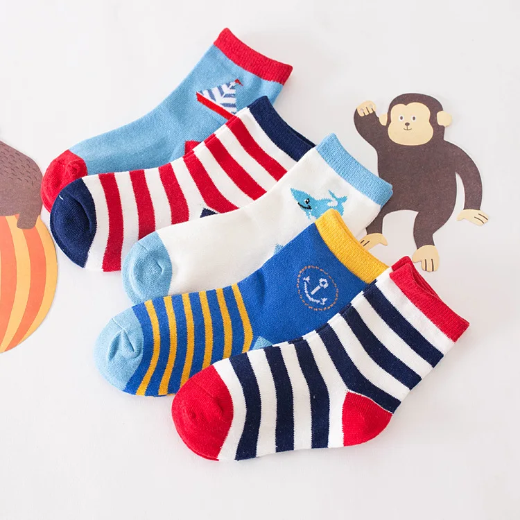 

Child Aberdeen Le Autumn And Winter New Style Korean-style CHILDREN'S Socks Medium And Small Cotton Tube Socks Zhuji Socks