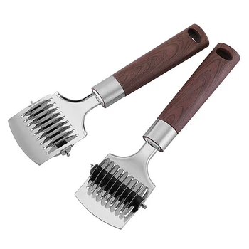 

2 PCS Noodle Maker Lattice Roller,Lattice Roller Cutter,430 Stainless Steel Spaghetti Maker,Kitchen Cut Knife Tool