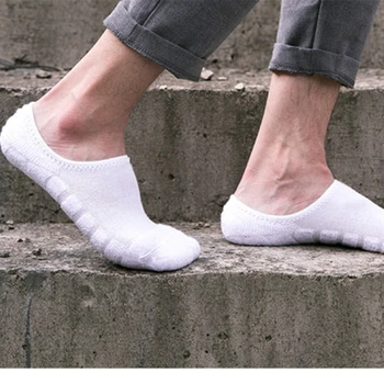 

XPAY Men And Women Cotton Colorful Invisible No Show Silicone Anti Drop Socks With Cushion Terry Delivery Free