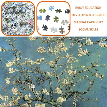 

Apricot Blossom 1000 Piece Adult Puzzles Paper Assembling Puzzles Toys for Adults Children Games Educational Toys