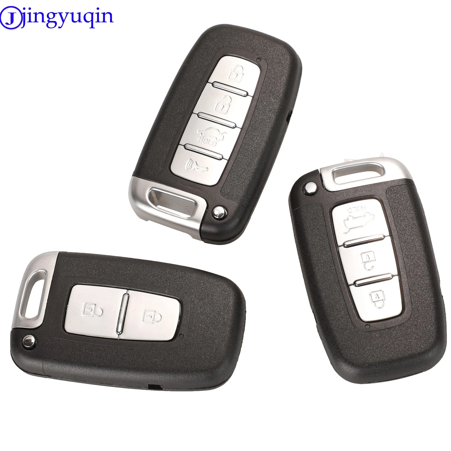 

jingyuqin 10 2/3/4B Car Key For KIA Soul Sportage Sorento Mohave K2 K5 Rio Optima Forte Cerato For Hyundai I30 Ix35 Genesis Velo