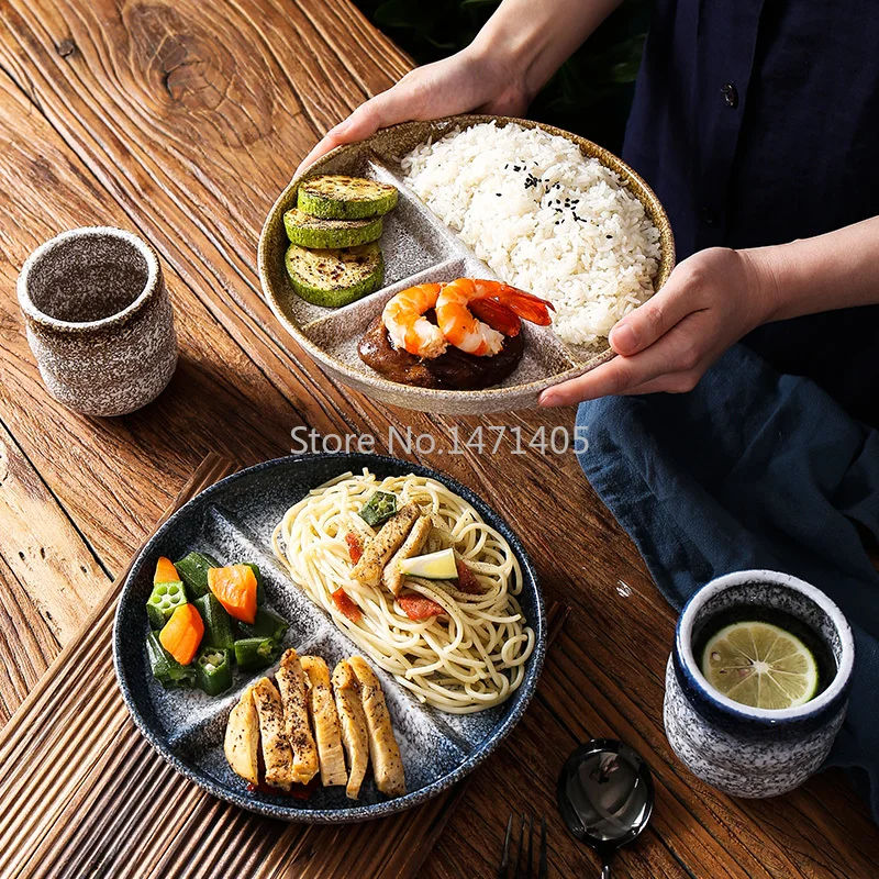 일본 스타일 커틀러리, 체중 감소 그리드 플레이트, 지방 감소, 가정용 플레이트..
