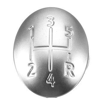 

5 Speed Gear Shift Knob Cap Cover For Renault Clio Megane Scenic Twingo Chrome Plastic Auto Car Styling Auto Accessories