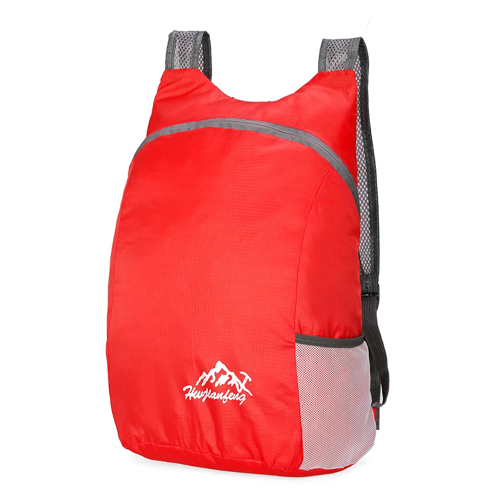 Открытый складной рюкзак водонепроницаемый полиэстер и дышащий плечевой ремень светильник портативная дорожная сумка спортивная сумка