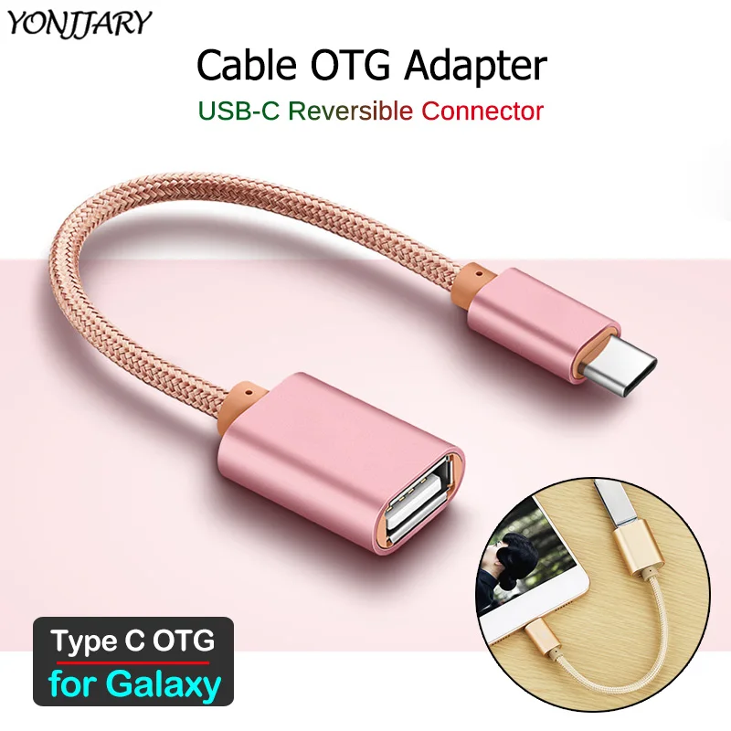 USB-C OTG Кабель-адаптер для Samsung Galaxy M21 M31 M41 M51 M20 M21S M30S M31S M30 M40 S10 Примечание 10 Lite Кабель