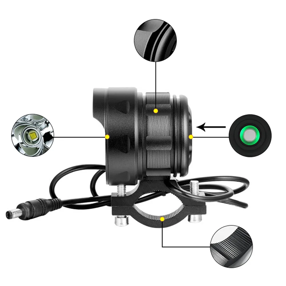 16x T6 светодиодный велосипедный фонарь с 3 режимами, велосипедный светильник, головной светильник, велосипедный фонарь, водонепроницаемый, супер яркий, уличный, походный, светодиодный, точечный светильник
