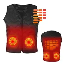 Для мужчин и женщин, USB нагревательный жилет с электрическим подогревом, пуховая куртка, грелки, зимнее теплое пальто для кемпинга на открытом воздухе