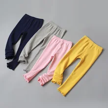 Напрямую от производителя, новых продуктов, Детские одноцветные леггинсы для девочек, детские леггинсы с противомоскитными вставками