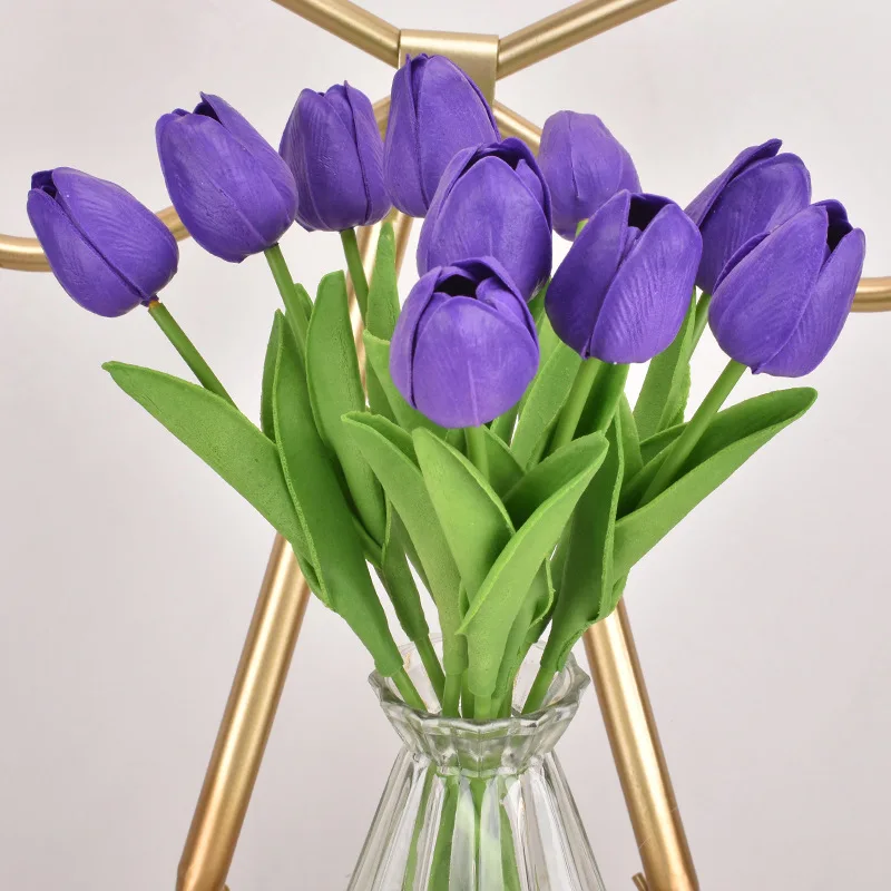 1PC 30cm Real Touch PU Tulips Artificial Flowers for Home Garden Bedroom Decoration flores artificiales para decoracion hogar
