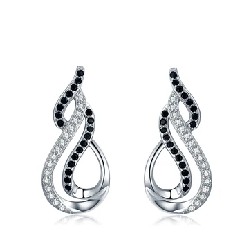 

2020 New [Black Awn] Romantic 925 Sterling Silver Jewelry Natural Party gourd Stud Earrings for Women Bijoux T223