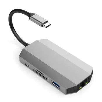 

Tpye-C to Micro USB 3.0 2.0 HDMI Thunderbolt Splitter Adapter Compatible for MacBook PD Adapter Suitable for Laptops