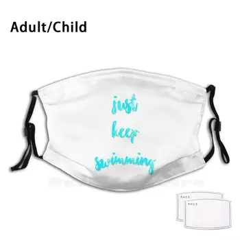 オンライン ちょうど水泳マスクプリント洗えるフィルターおかしい口ドーリーちょうど水泳エレンdegeneresニモ引用インスピレーション