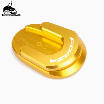 

Forza Logo CNC Motorcycle Parts Side Stand Enlarger Kickstand Extension Plate Pad For Honda Forza 300 Forza300 2018 2017 2019