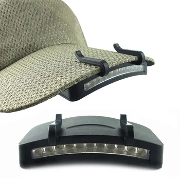 

Bright 11 LED Cap Light Headlight HeadLamp Flashlight Clip on Light Fishing new