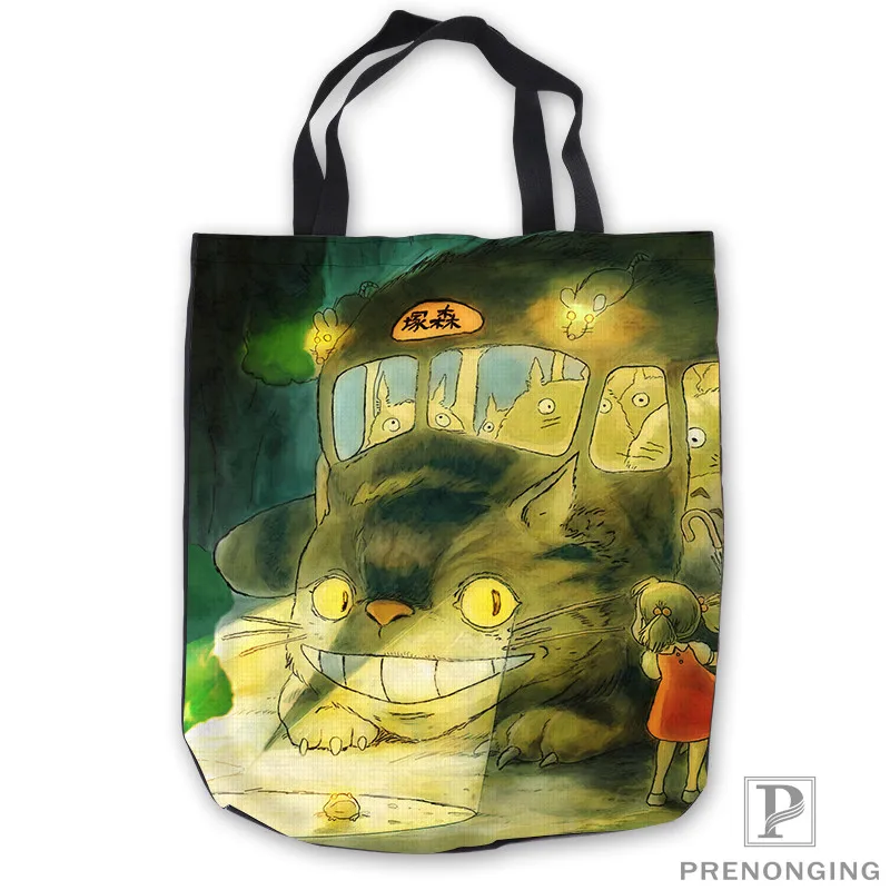 

Custom Canvas Anime-My-Neighbor-Totoro-Tote Shoulder Shopping Bag Casual Beach HandBag Daily Use Foldable Canvas #180713-03-4