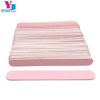 

200pcs/lot Pink Wood Nail File 240/240 Grits Straight Double-side Nail Art Sanding Buffers Nail Salon Manicure UV Gel Tips Tools