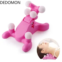 Для вытяжения шеи массажная подушка с рюшами Поддержка 3d массажер для шеи массажер для спины Растяжка спины расслабляющий массажер для шеи