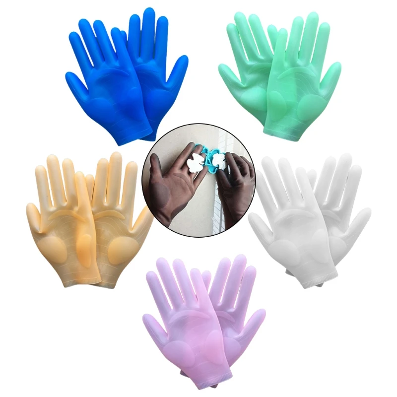 Pair Reusable Safe Silicone Gloves for Epoxy Resin Casting