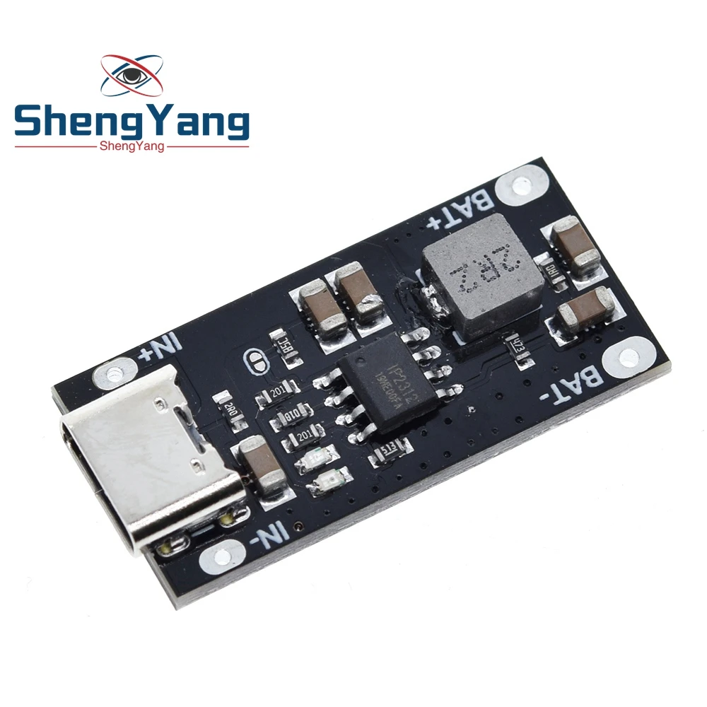 Type C USB Input High Current 3A Polymer Ternary Lithium Battery Quick Fast Charging Board IP2312 CC/CV Mode 5V To 4.2V