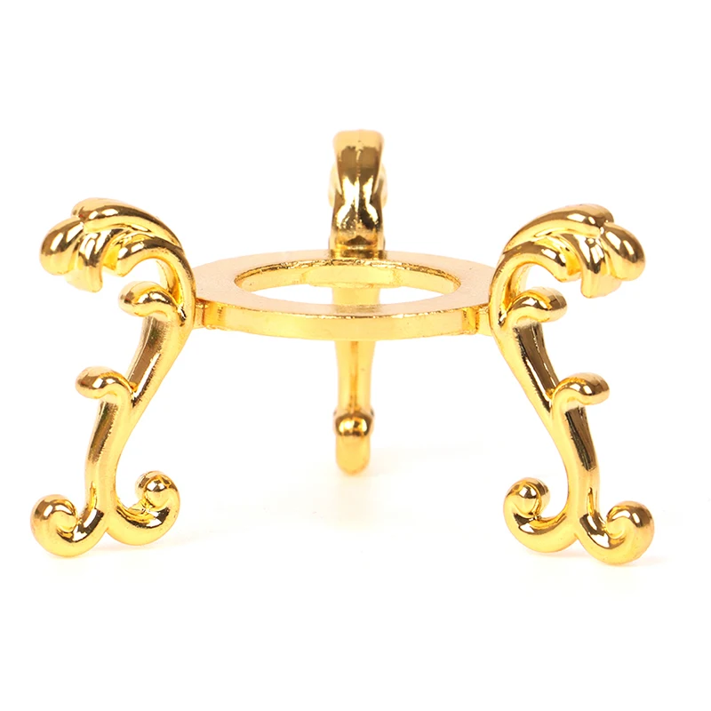 European Style Metal Gold-plated Display Gemstone Egg Support Base Crystal Ball Stand Office Ornament 