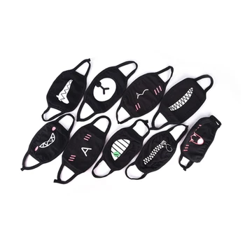 

1pc Unisex Winter Warm Cute Masks 10 Style Hot Catoon Women Men Letter Mouth Black Cotton Half Mouth Mask Anti-bacterial Dust