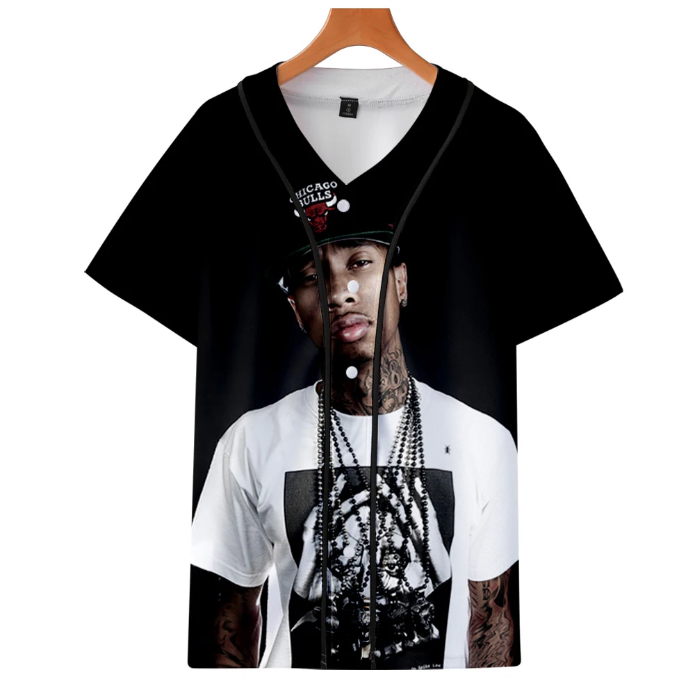 Новинка Tyga принтованные 3D футболки Бейсбол женские/мужские модные летние с