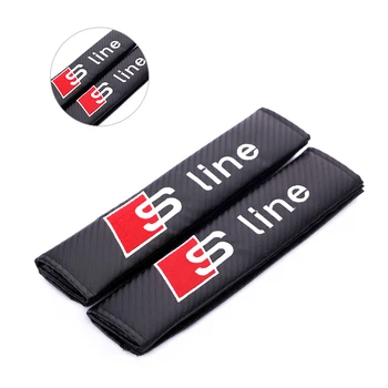 

2 pcs Car Shoulder pad car safety belt adjust device safety belt protector for Audi a3 a4 a5 a6 s4 s5 s6 s7 q3 q5 q7 c5 c6 b6 b7