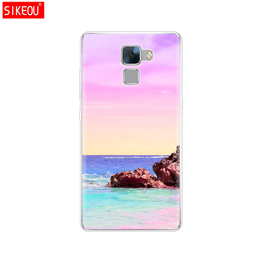 Sikeou Penutup Ponsel Case untuk Huawei Honor 7 Silikon TPU Lembut Kasus Penuh 360 Anti-Crash Ponsel Shell Ponsel Tas