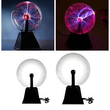 

2 Pack Plasma Ball Funny Science Globe Table Glowing Lamp for Party Disco