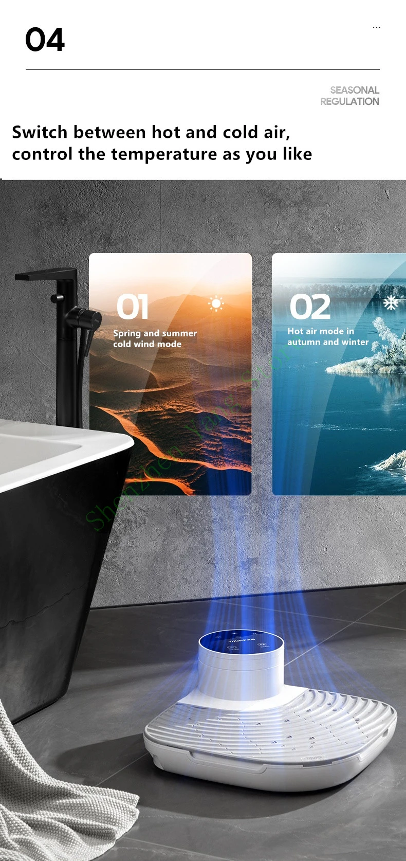 1300W Hand dryer Portable Electric body dryer bathroom Body blow dryer