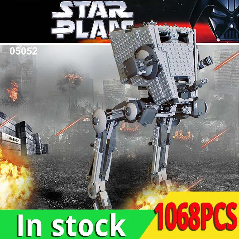 

05052 Star Plan Wars Series legoinglys 10174 Empire AT ST Walker Robot Building Blocks Bricks Assembly Model Toys for Children