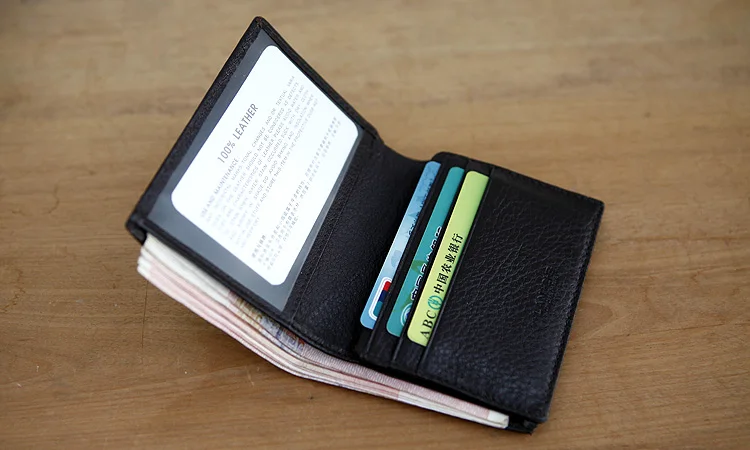 Мужские кошельки из натуральной кожи LANSPACE модные мужские коровьей кожи|driver