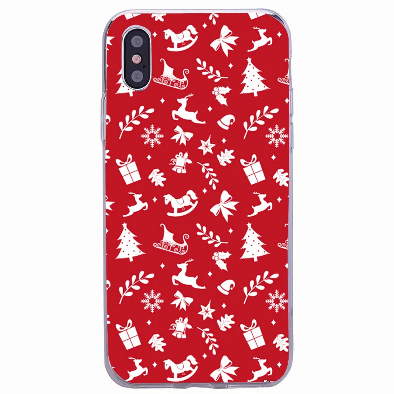 Счастливого Рождества для iphone X XS Max XR 6 6s 7 8 plus 5 S 5 SE корпуса для телефона, аксессуары, силиконовый мягкий чехол для телефона для iphone 7 чехол s