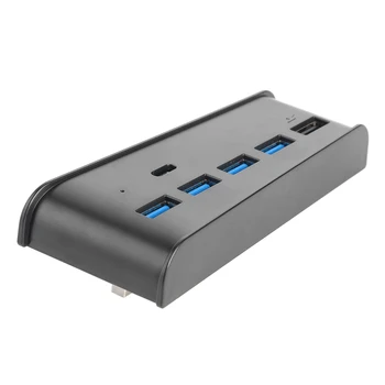 

For PS5 USB Hub 6 in 1 USB Splitter Expander Hub Adapter with 5 USB A + 1 USB C Ports for PlayStation 5 Digital Edition Console