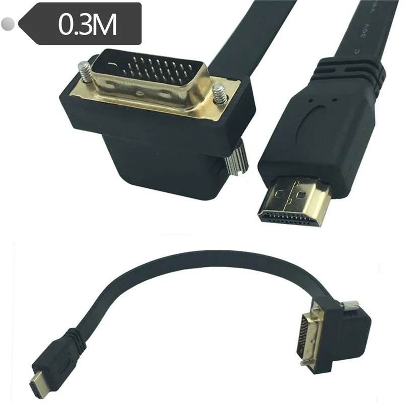 Двойное соединение DVI-D DVI 24 + 1 к совместимому с HDMI конвертер Кабель-адаптер для
