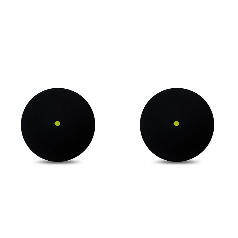 2 Pieces balls Натуральный каучук с желтыми точками сквош мяч желтая точка Сквош бола ракетки оборудование для спортивных тренировок Одиночная желтая точка шарики-амортизаторы - Цвет: 2 Pieces balls