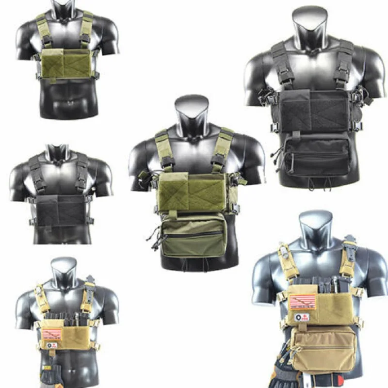 

Tactical Hunting MICRO FIGHT Vest MK3 Vest Modular Chest Rig Set Cordura Fabric