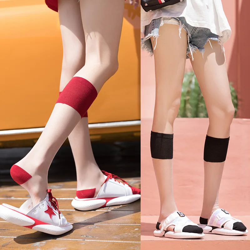 

New Products Ladies Calf Card Silk Tide Socks Women Japanese Korean Style Cotton Wool Glass Silk Women Stockings Wholesale