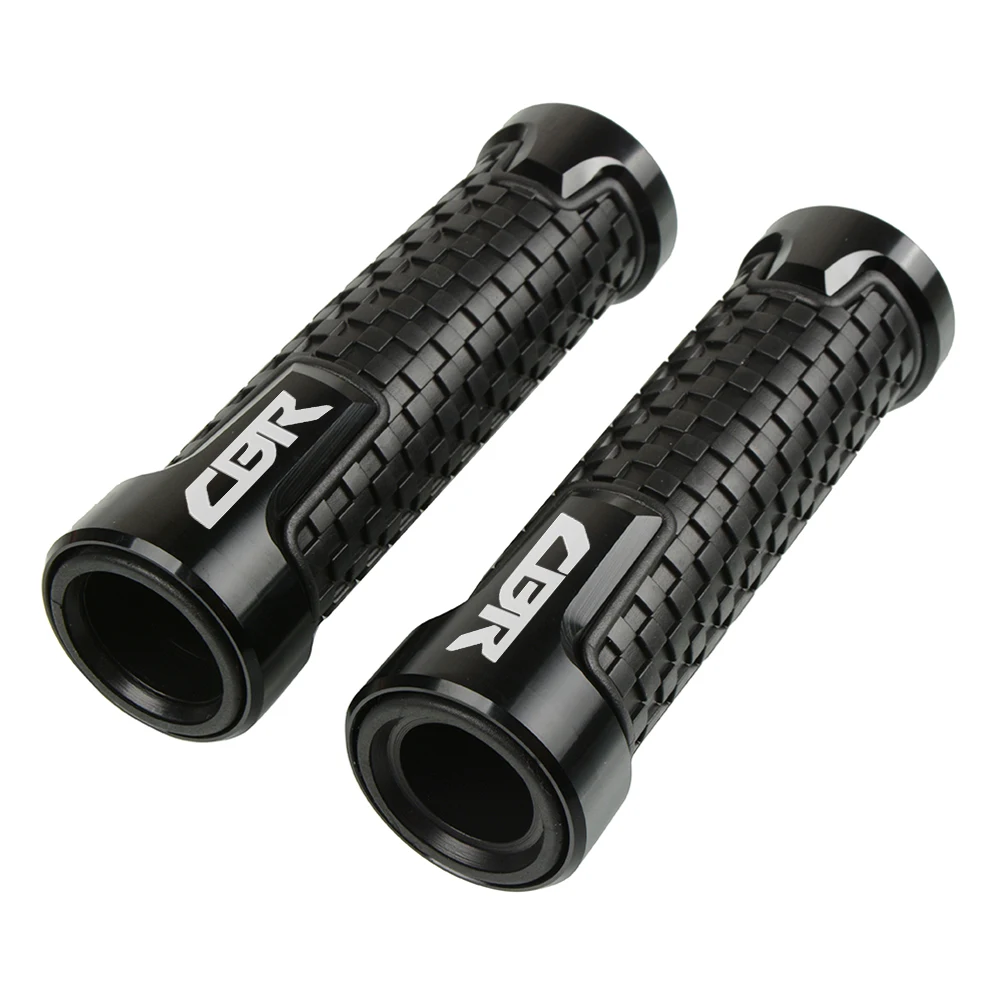 For HONDA CBR1000RR FIREBLADE /SP 2004- 2012 7/8"22mm Motorcycle Accessories Handlebar Grips Handle Bar Hand Bar Motorbike - Color: Black