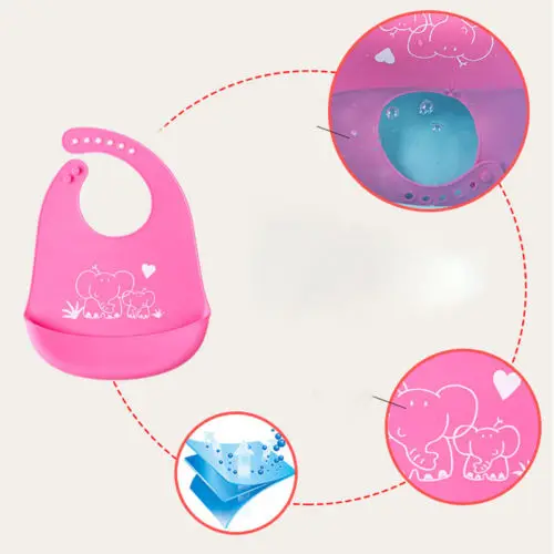 Pudcoco/Новинка года; Милые Мягкие силиконовые нагрудники для малышей; водонепроницаемые Слюнявчики для младенцев; принадлежности для новорожденных